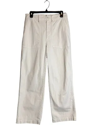 Madewell The Perfect Vintage Wide-Leg Pant: Utility Edition Women's 29 Linen Tan thumbnail 4