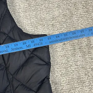 Eddie Bauer Vest Women XL Premium Goose Down Puffer EB700 Black Full Zip Pockets thumbnail 8