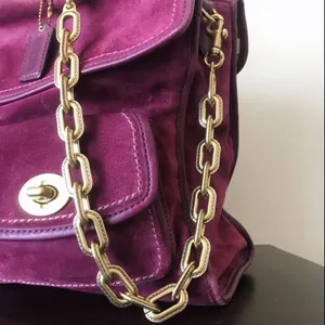 Coach Gold Chunky Chain Link Strap thumbnail 2