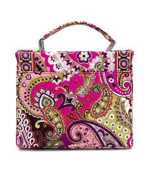 Vera Bradley Julia Crossbody Very Berry Paisley Pink Purple Quilted Retired Bag thumbnail 3
