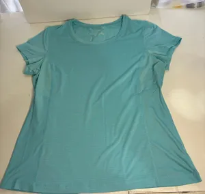 Tek Gear DryTek Light Blue Shadow Stripe Athletic Tee XL thumbnail 1