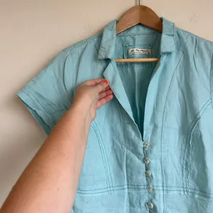 Free People Annabelle Linen Shirt thumbnail 3