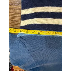 Denim & Co. Blue Striped Open Front Cardigan Sweater‎ Plus 3X thumbnail 9