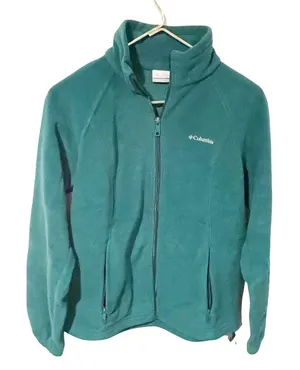 Columbia Womens Medium Green Fleece Full Zip Up‎ Jacket thumbnail 1