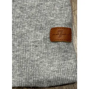 7 For All Mankind Gray Waffle Knit Henley Long Sleeve Shirt Sz S indie grunge thumbnail 2