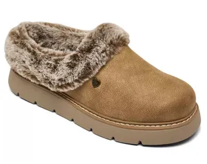 Bobs from Skechers Brown Keepsake Lite Cozy Blend Slippers Sz.9 NWT thumbnail 1