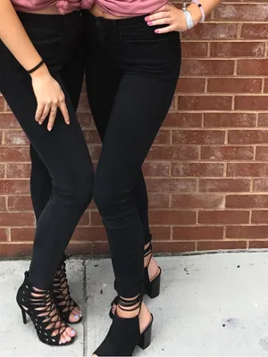 AGOLDE Sophie Black Skinny Jean thumbnail 3
