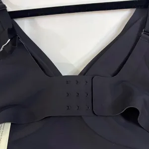 VertVie Womens Seamless‎ Wireless Bra Black Molded Cup 2XL New strap extender thumbnail 6
