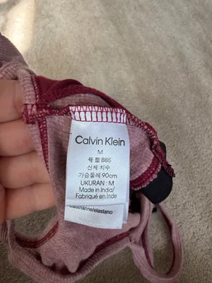 Calvin Klein Mauve Ribbed Bralette Size M thumbnail 4