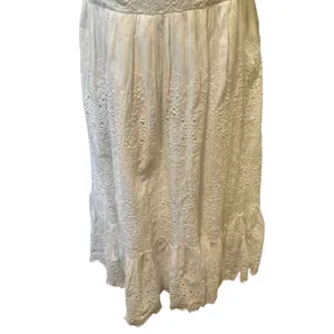 Anthropologie Maeve White Eyelet Crochet Sundress Sz 2 Full Skirt Coquette Girl thumbnail 5