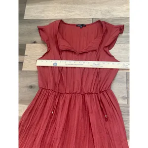 Tash & Sophie Crepe Flutter Sleeve Dress Size M Made in USA thumbnail 4
