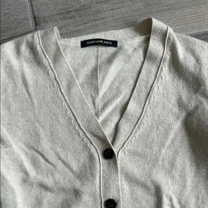 Mary Jane Cream Cardigan Sweater thumbnail 3
