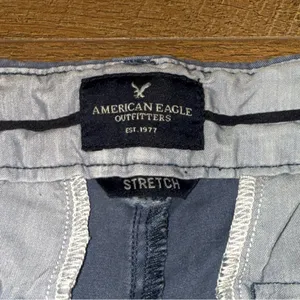 American Eagle Stretch Midi Khaki Shorts thumbnail 4