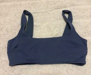 Alo softsculpt bra in size medium blue thumbnail 1