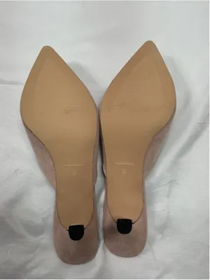 Womans Excellent Volrina Slip On Mules 9 Pink Kitten Heel Buckle Accent thumbnail 6