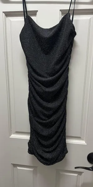 Princess Polly Reeva Mini Dress Black- Homecoming sparkly dress thumbnail 3