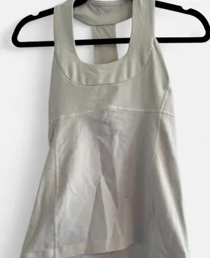 White lululemon tank, size 6 thumbnail 1