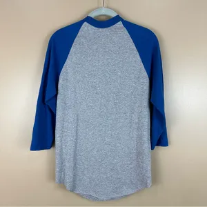 Augusta Sportswear Love Patriots Football Blue Gray Women’s 3/4 Sleeve Top T-shirt Small Blokecore thumbnail 5