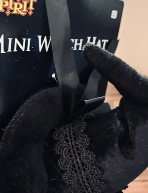 Black Velvet Mini Witch Headband thumbnail 4