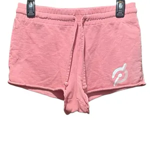 Peloton Unwind‎ French Terry Pink Lounge Shorts Size Small thumbnail 3
