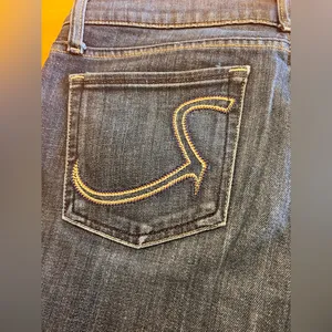 Rock & Republic Blue Flare Wide Leg Jeans thumbnail 9