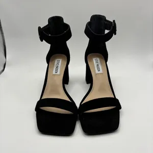 Steve Madden Women Reverie Ankle Leather Square Toe‎ Sandals shoes sz 6M thumbnail 2
