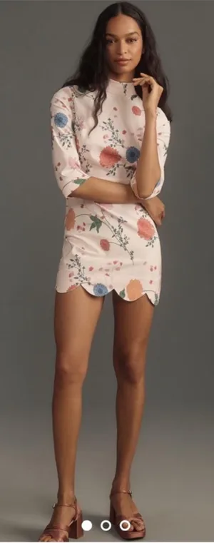 Anthropologie Dress Mini Floral thumbnail 1