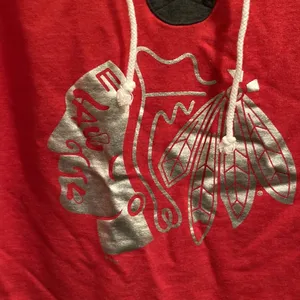 NHL Chicago blackhawks pull over lace up sweatshirt sz M GUC thumbnail 4