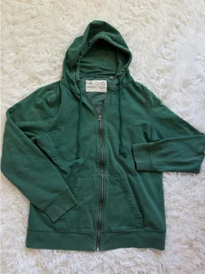 Threads 4 Thought green zip-up thumbnail 1