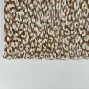 Ann Taylor Factory Leopard Print‎ Micro Pleated Stretchy Sleeveless Top Size S thumbnail 5