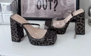 Pretty Little Thing leopard heels thumbnail 1