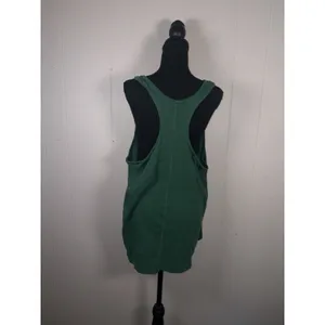 free people movement oversized tank mini dress small green thumbnail 3