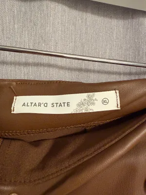 Altar'd State Skirt Mini Leather Faux thumbnail 3