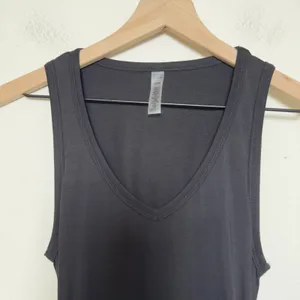 Anthropologie Beyond‎ Yoga Women Fit the Mood Midi Dress XS Black Ruched Tank thumbnail 5