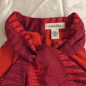 Calvin Klein sleeveless mock neck blouse thumbnail 2