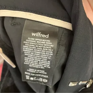Wilfred Aritzia Black High Waist Straight Leg Polyester Pants Womens 2 thumbnail 5