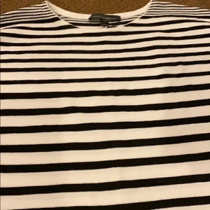French Connection White & Grey Striped Sweater thumbnail 5