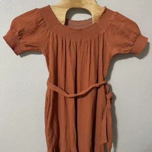 Lulus Ready for Sunshine Rust‎ Orange Off-the-Shoulder Maxi Dress Size Medium thumbnail 2
