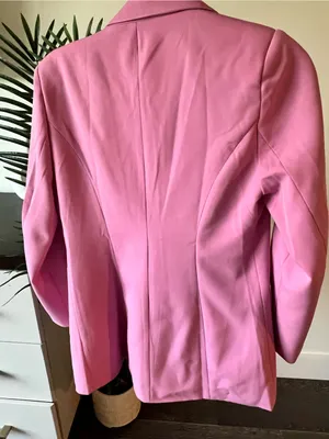 Women’s Pink Blazer Jacket Size M thumbnail 3