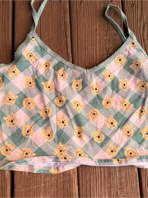 Disney Winnie the Pooh Cami Tank Top Women’s XL Bear Print Lounge Sleepwear thumbnail 1