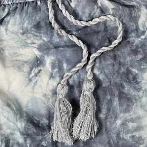 Flying Tomato Maxi Halter Dress Tie Dye‎ Boho Tribal Neon Embroidered Tassel Sm thumbnail 4