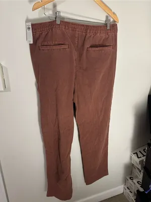NWT Abercrombie and Fitch loose linen pants brown xl long thumbnail 6