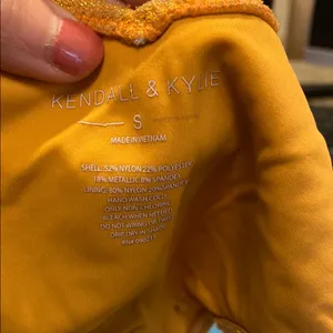 Kendall & Kylie Vibrant Gold Sparkling Cheeky Bikini Small thumbnail 2