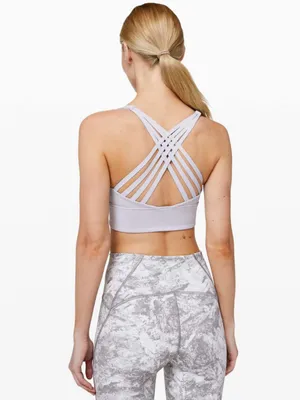 Women’s Lululemon Free To Be Moved Bra Silver Lilac Size 6 thumbnail 2