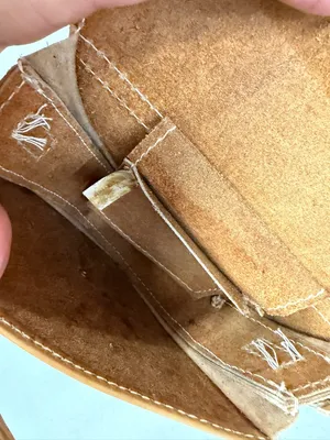 Vintage Y2K Leather Small Crossbody Bag Purse Tan Boho Western Heritage Festival thumbnail 9