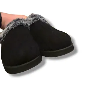 Skechers‎ BOBS Keepsakes Slippers Womens 7 Black Cable Knit Faux Fur Memory Foam thumbnail 5