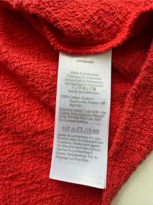 Madewell Red Puff Sleeve Square Neck Peplum Cotton Peasant Top Size XXS thumbnail 7