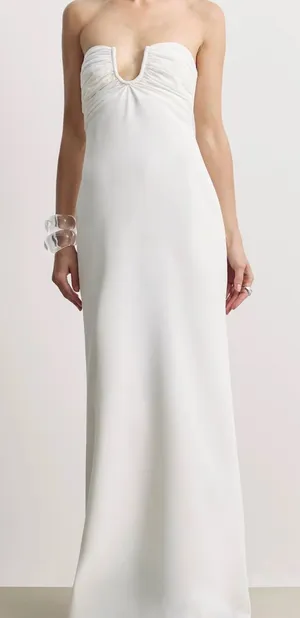 BOA Strapless Ruched Bust Dress thumbnail 1