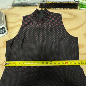 Who What Wear Dark Polka Dot Sleeveless Midi‎ Dress XXL Smocked Whimsical Retro thumbnail 12