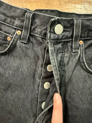 Aritzia Denim Forum The BF High Rise Loose 28L in Black Women’s Size 24 Cotton thumbnail 5